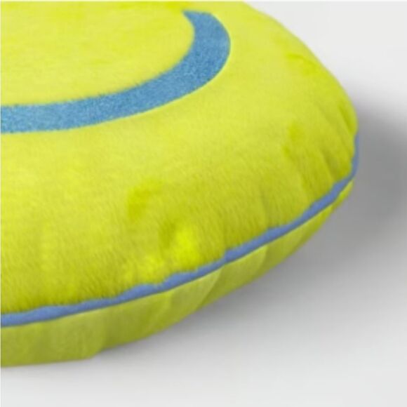 Smiley Chartreuse Throw Pillow & Blanket Set Flutter Plush Room Essentials Emoji - Picture 11 of 12
